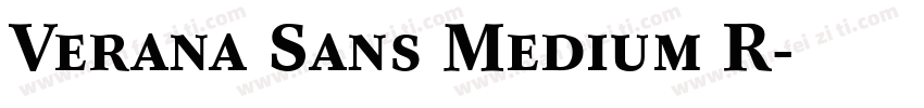 Verana Sans Medium R字体转换